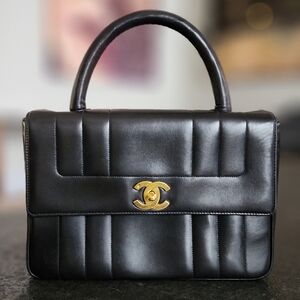 Vintage Chanel Mademoiselle Vertical Quilt